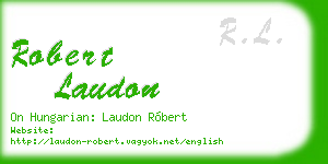 robert laudon business card